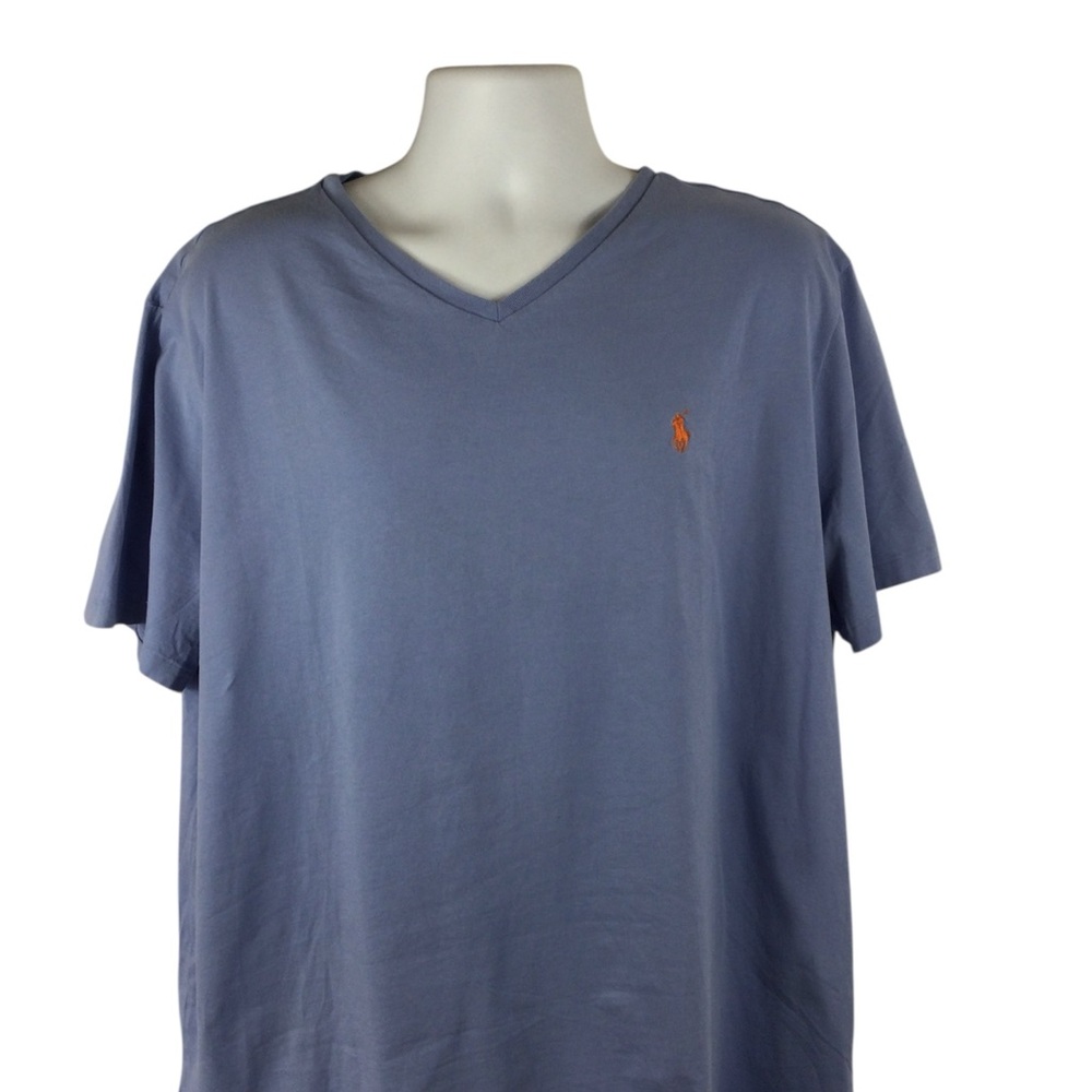 Polo by Ralph Lauren Men's Slate‎ V-Neck Tee, Size XXL